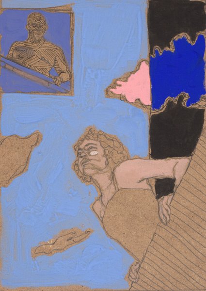 Balcon I -21x30 - tempera